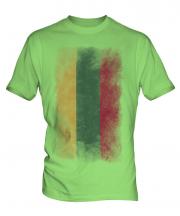 Lithuania Faded Flag Mens T-Shirt