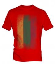 Lithuania Faded Flag Mens T-Shirt