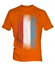 Luxembourg Faded Flag Mens T-Shirt