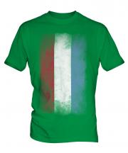 Luxembourg Faded Flag Mens T-Shirt