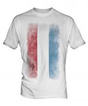 Luxembourg Faded Flag Mens T-Shirt