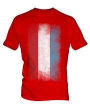 Luxembourg Faded Flag Mens T-Shirt