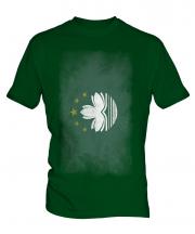 Macau Faded Flag Mens T-Shirt