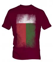 Madagascar Faded Flag Mens T-Shirt