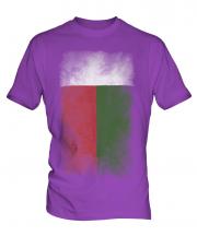 Madagascar Faded Flag Mens T-Shirt