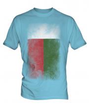 Madagascar Faded Flag Mens T-Shirt