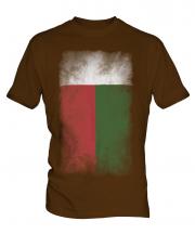 Madagascar Faded Flag Mens T-Shirt