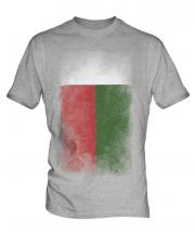 Madagascar Faded Flag Mens T-Shirt