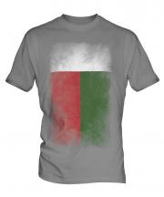 Madagascar Faded Flag Mens T-Shirt