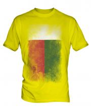 Madagascar Faded Flag Mens T-Shirt