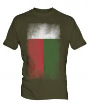 Madagascar Faded Flag Mens T-Shirt