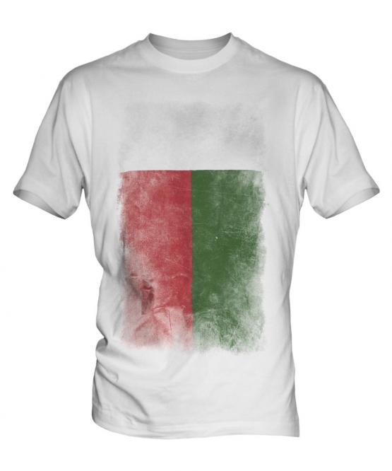 Madagascar Faded Flag Mens T-Shirt