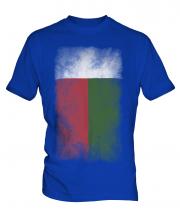 Madagascar Faded Flag Mens T-Shirt