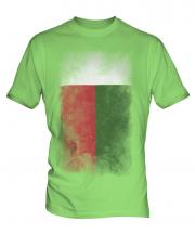 Madagascar Faded Flag Mens T-Shirt