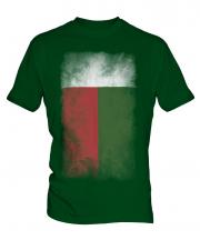 Madagascar Faded Flag Mens T-Shirt
