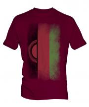 Malawi Faded Flag Mens T-Shirt