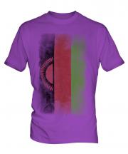 Malawi Faded Flag Mens T-Shirt