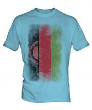 Malawi Faded Flag Mens T-Shirt