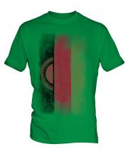 Malawi Faded Flag Mens T-Shirt