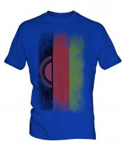 Malawi Faded Flag Mens T-Shirt