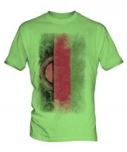 Malawi Faded Flag Mens T-Shirt