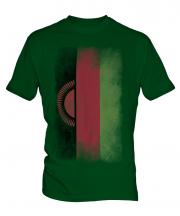 Malawi Faded Flag Mens T-Shirt