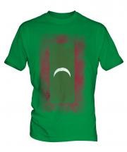 Maldives Faded Flag Mens T-Shirt