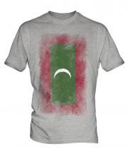 Maldives Faded Flag Mens T-Shirt