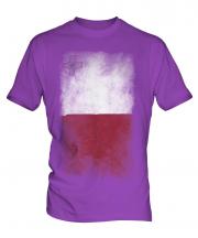 Malta Faded Flag Mens T-Shirt