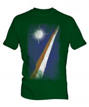 Marshall Islands Faded Flag Mens T-Shirt