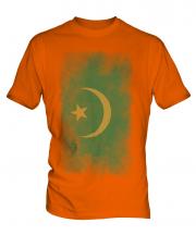 Mauritania Faded Flag Mens T-Shirt