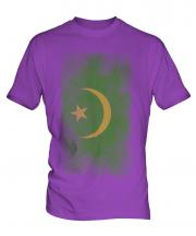 Mauritania Faded Flag Mens T-Shirt
