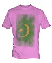 Mauritania Faded Flag Mens T-Shirt