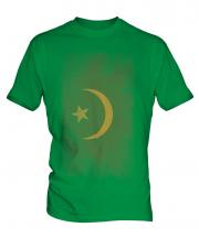 Mauritania Faded Flag Mens T-Shirt