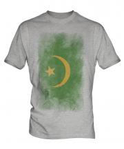 Mauritania Faded Flag Mens T-Shirt