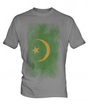 Mauritania Faded Flag Mens T-Shirt