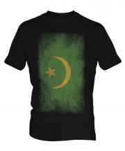 Mauritania Faded Flag Mens T-Shirt