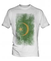 Mauritania Faded Flag Mens T-Shirt