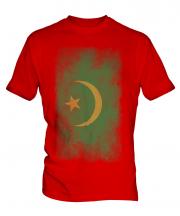 Mauritania Faded Flag Mens T-Shirt