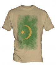 Mauritania Faded Flag Mens T-Shirt