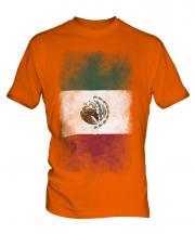 Mexico Faded Flag Mens T-Shirt