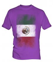 Mexico Faded Flag Mens T-Shirt