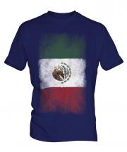 Mexico Faded Flag Mens T-Shirt