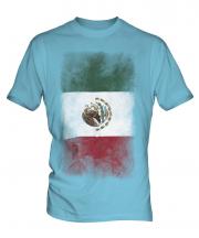 Mexico Faded Flag Mens T-Shirt
