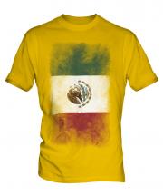Mexico Faded Flag Mens T-Shirt