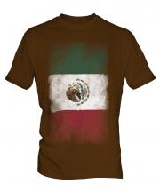 Mexico Faded Flag Mens T-Shirt