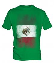 Mexico Faded Flag Mens T-Shirt