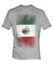 Mexico Faded Flag Mens T-Shirt
