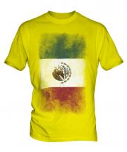 Mexico Faded Flag Mens T-Shirt