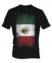 Mexico Faded Flag Mens T-Shirt